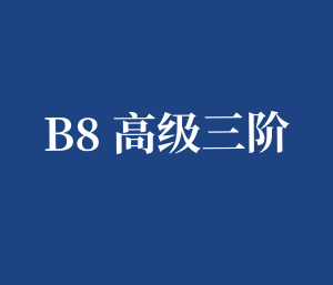 B8 高级三阶