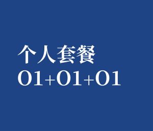 个人套餐 O1➕O1➕O1